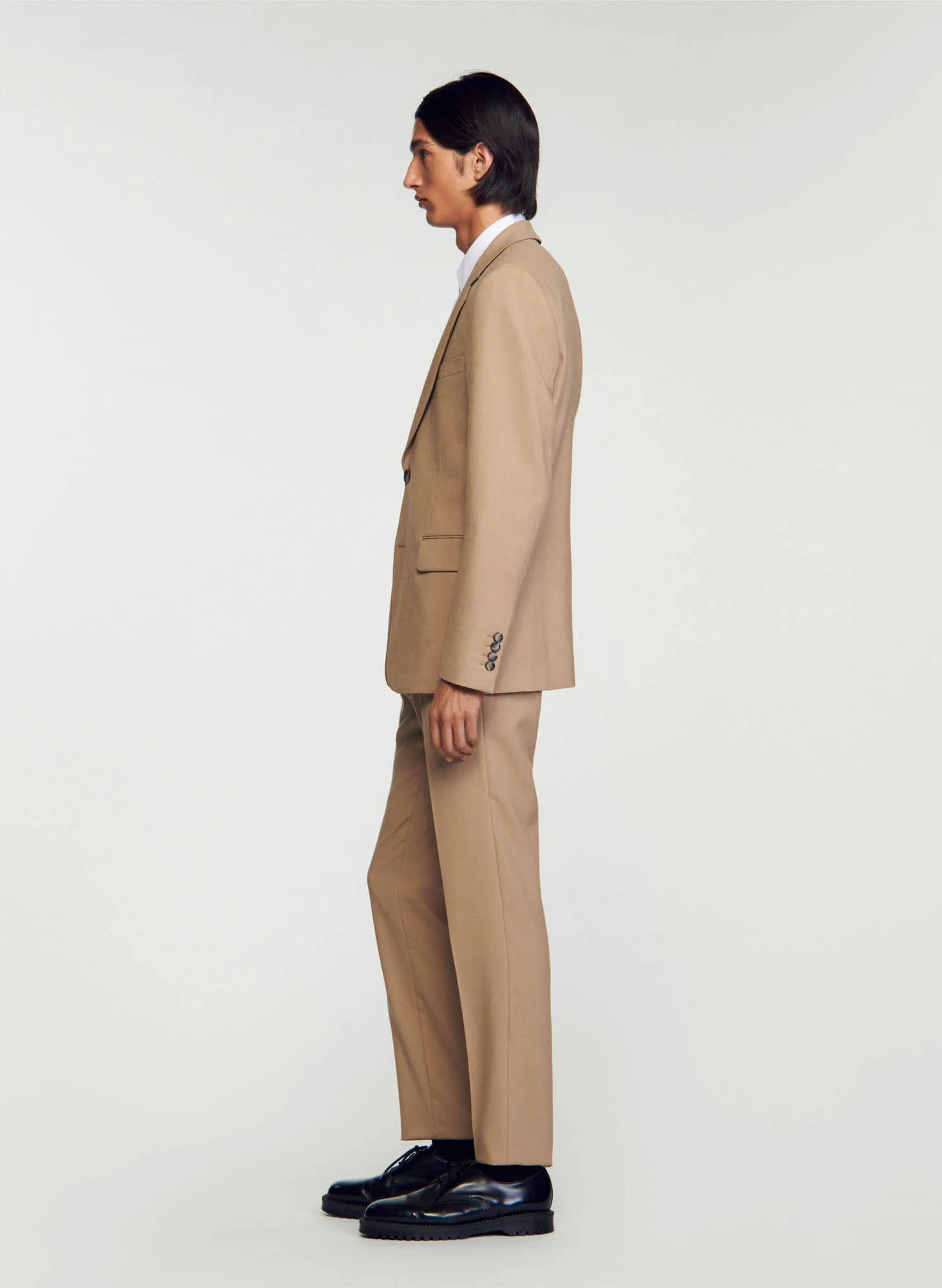 Veste de costume droite | Beige