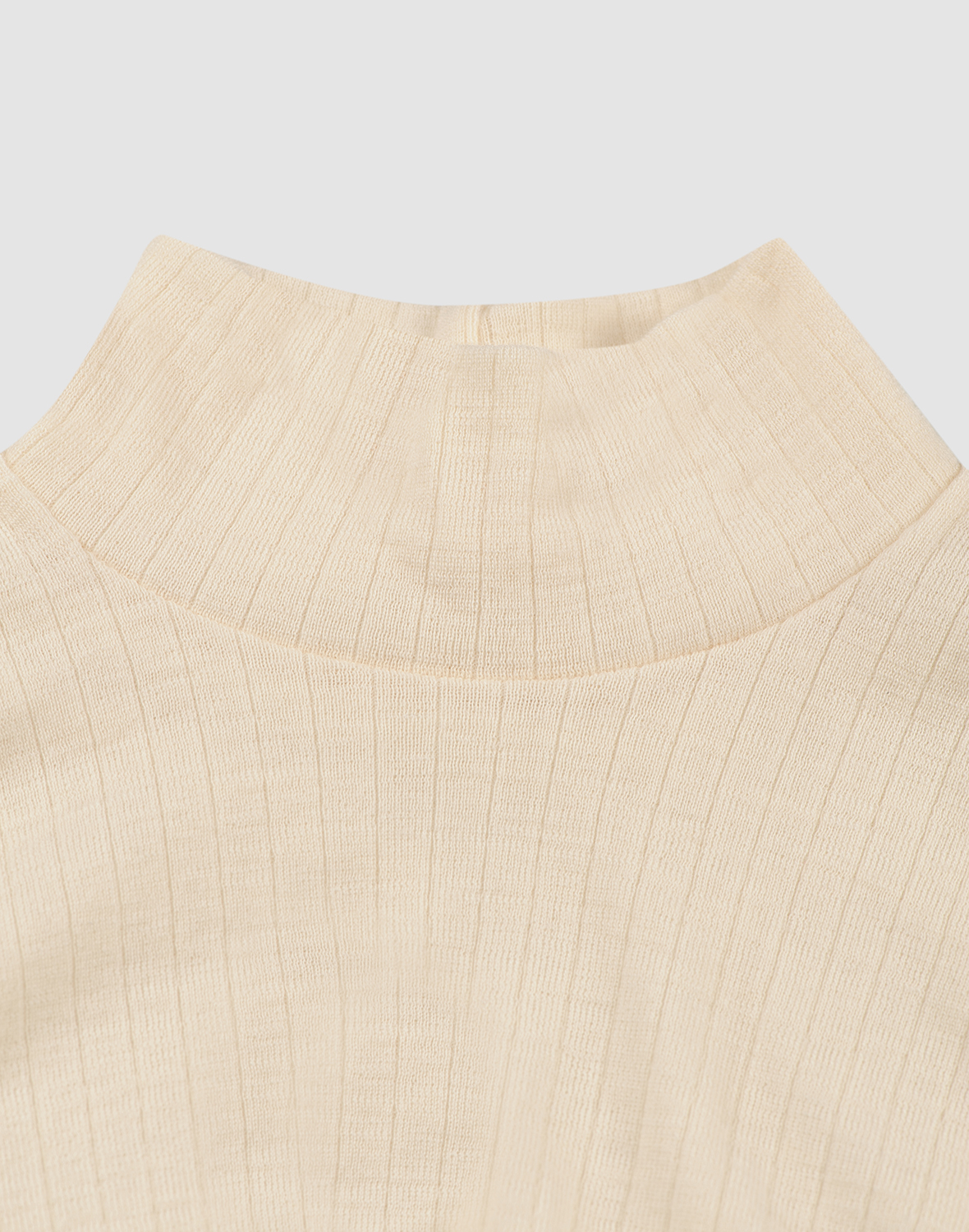 Shirt met hoge hals van merinowol voor dames