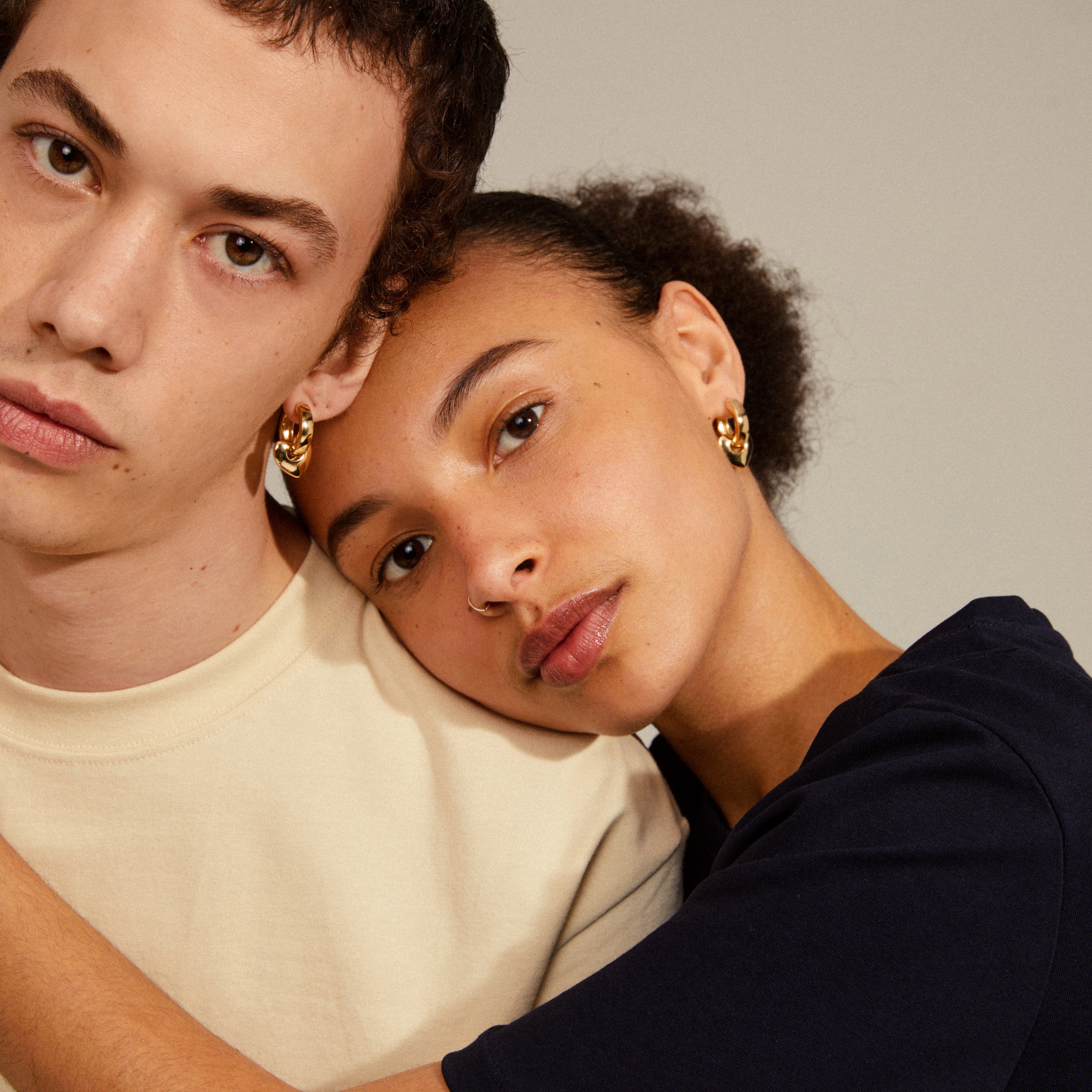 PILGRIM  Iokaste Chunky hoops - forgyldt