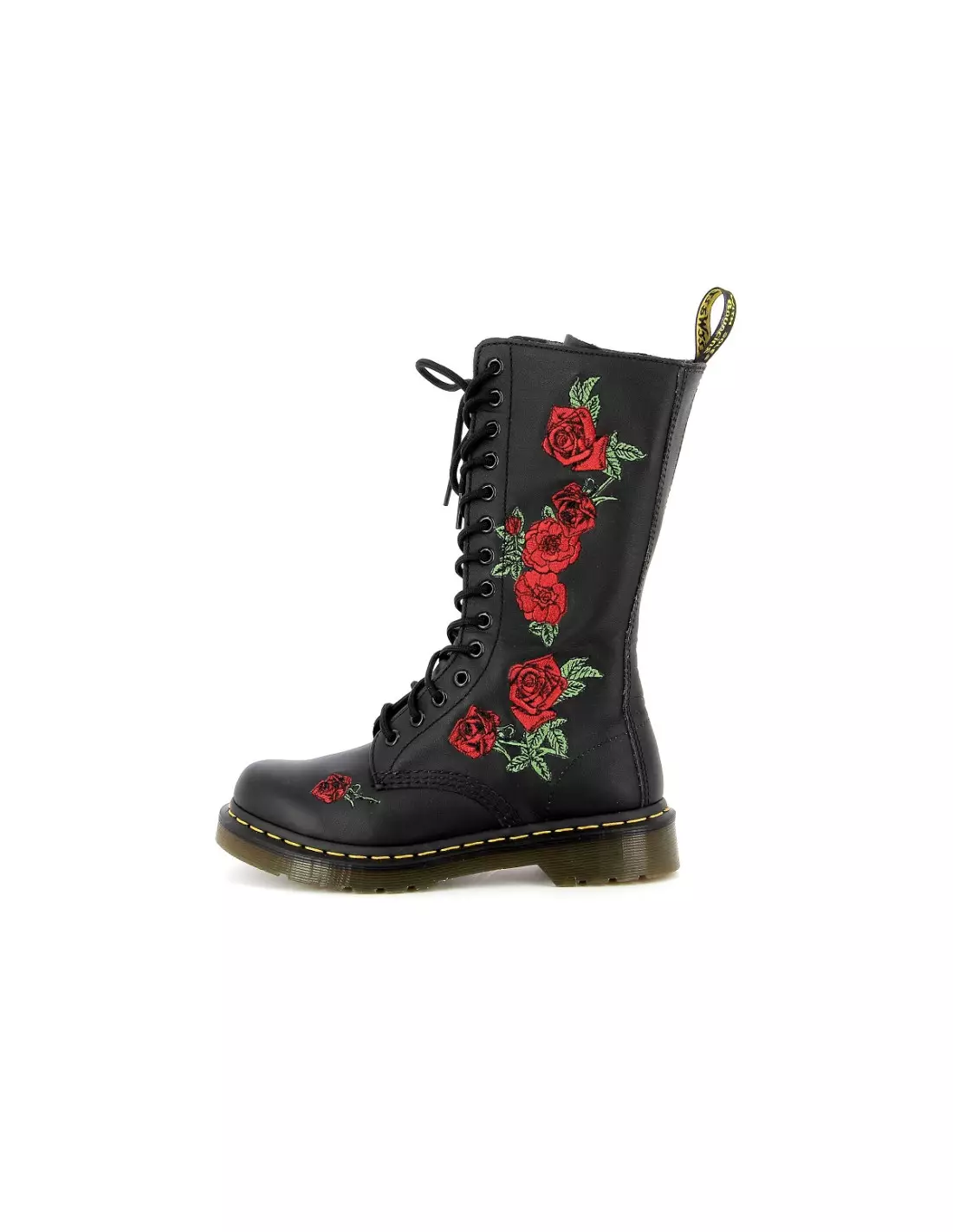 DR MARTENS 1914 VONDA FLORAL - Boots & bottines Noir