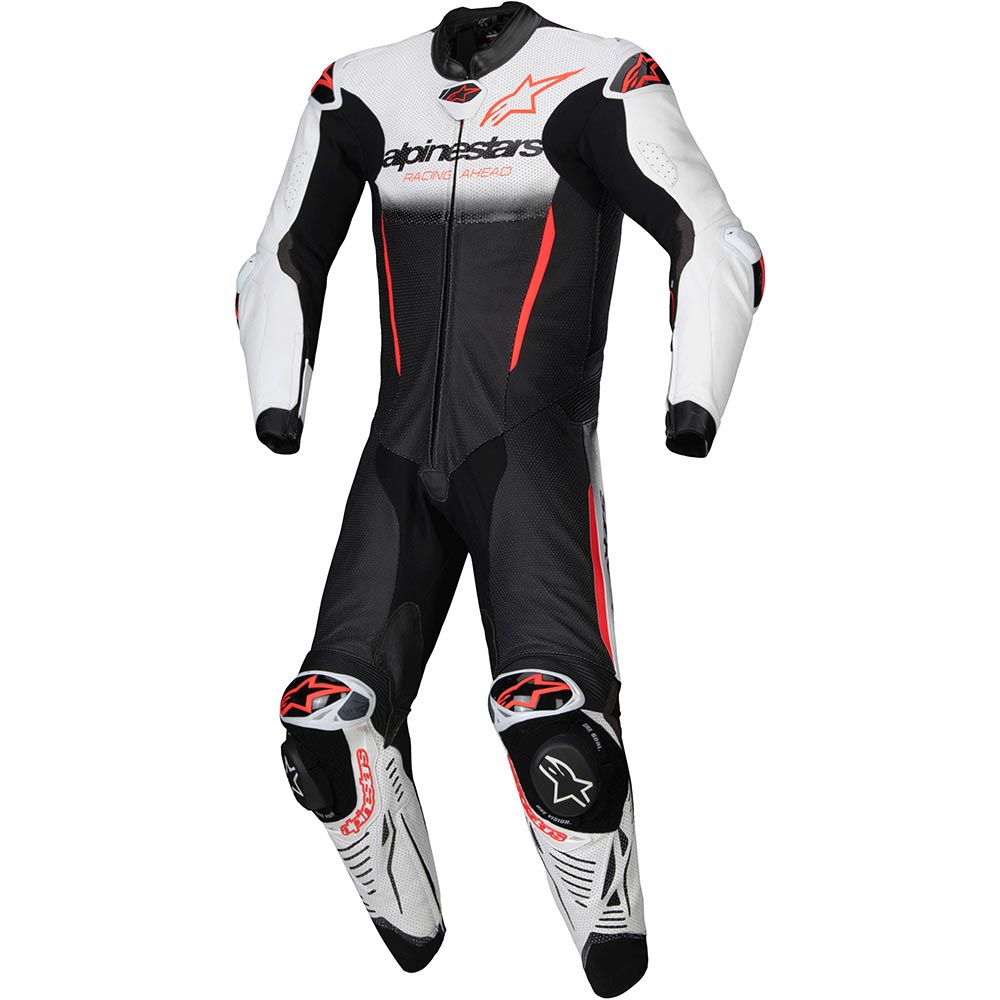 Alpinestars - Combinaison GP-R7 - 1 pièce Blanc / Noir / Rouge fluo