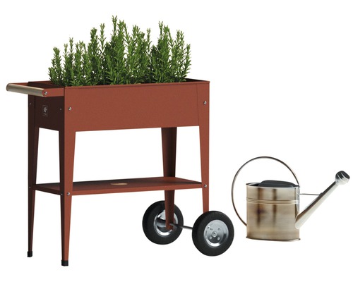 Verhoogd tuinbed op palen Herstera Garden Kräuterfabrik Urban 75x35x80 cm rood