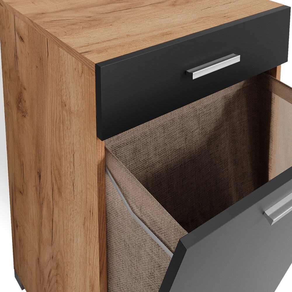 Vicco Wäschekorb Wäscheschrank Badschrank Matteo ANT/GKO Waschmaschinenschrank