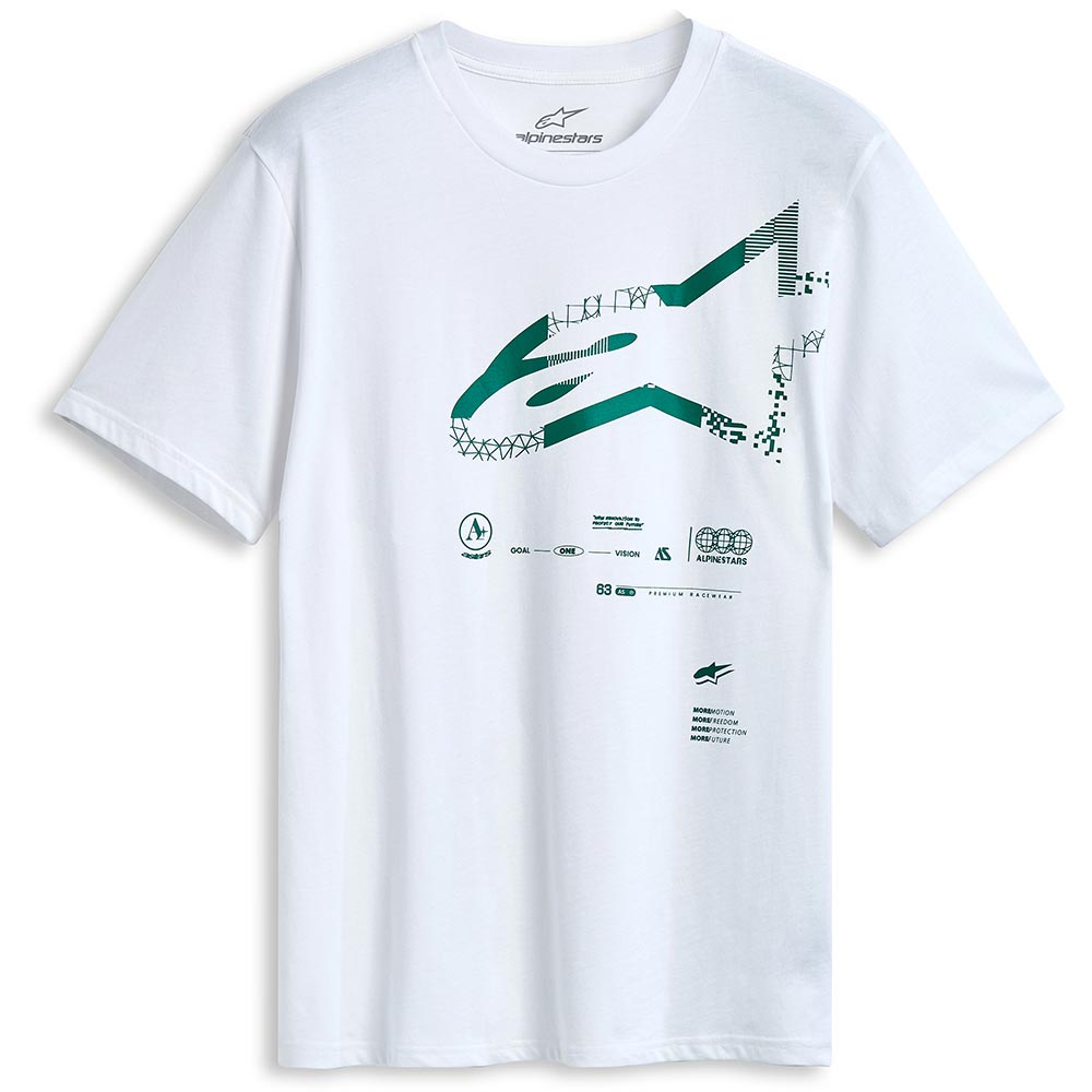 Alpinestars - T-shirt Geografica SS CSF Blanc