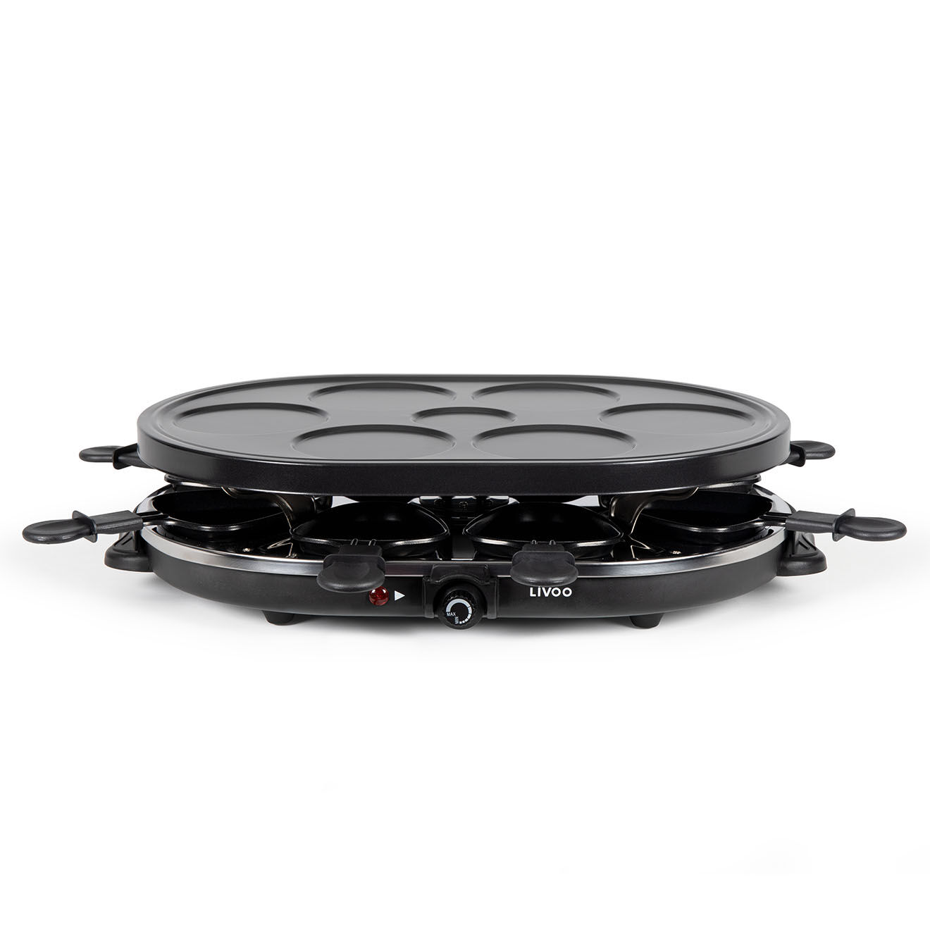 Livoo Appareil à raclette et mini-crêpes noir