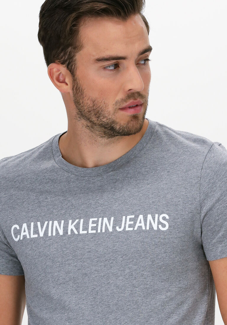 CALVIN KLEIN grijze calvin klein t-shirt institutional l
