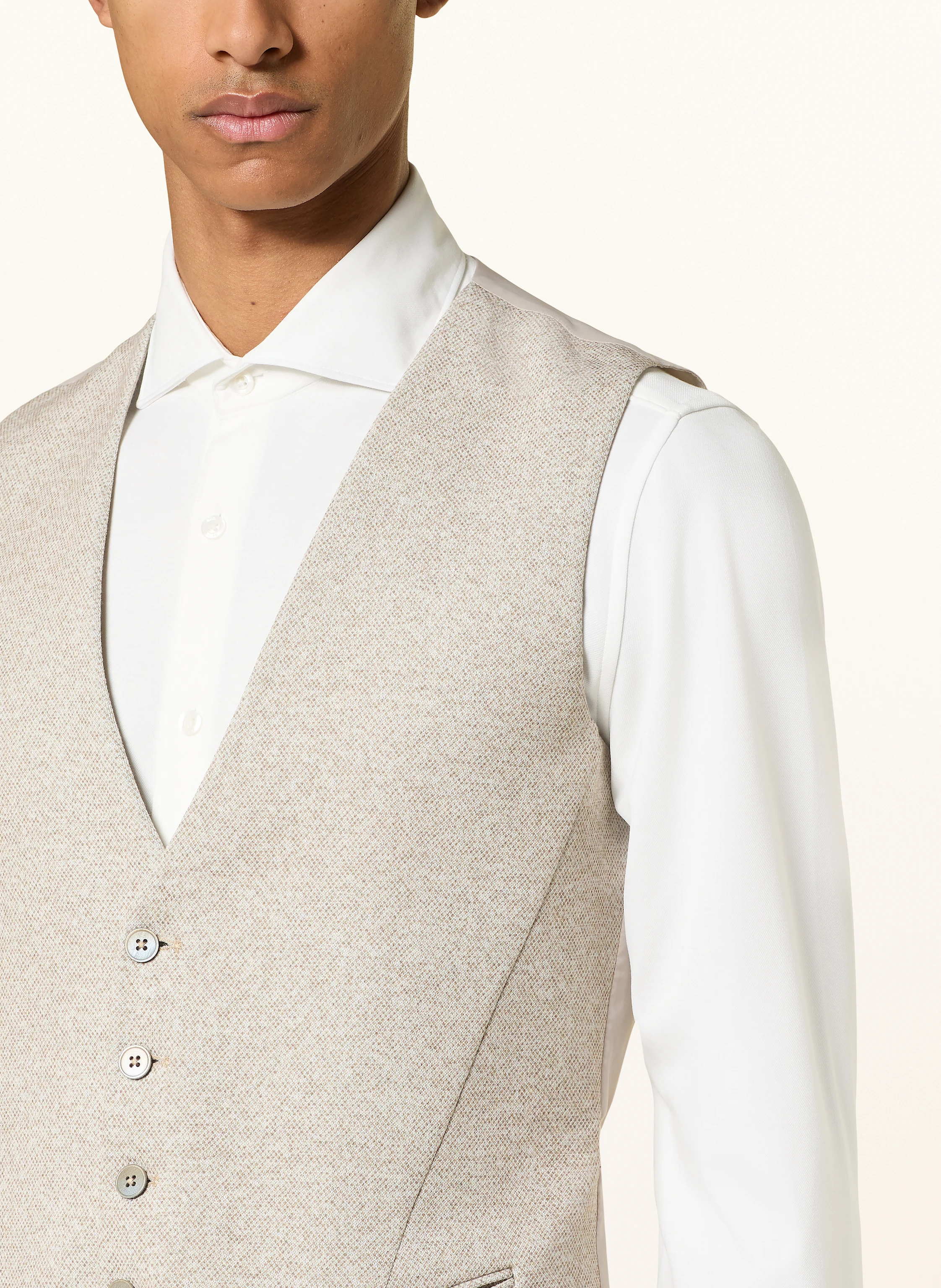 PAUL Anzugweste zum Wenden Extra Slim Fit aus Jersey
