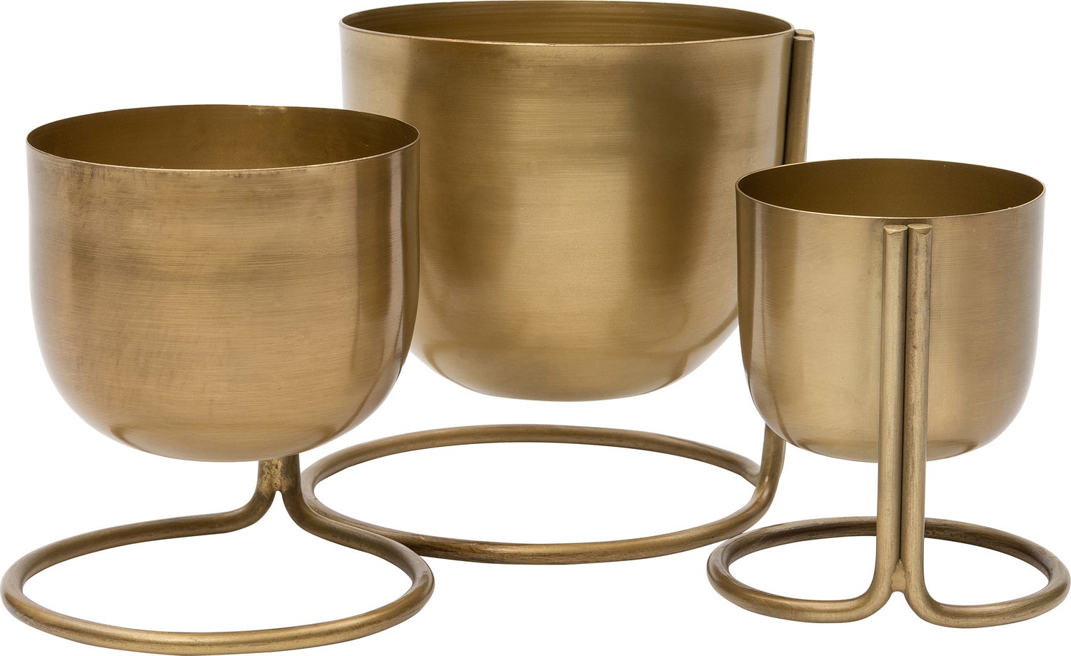 Intratuin bloempot op voet Donna goud D 10,5 H 12 cm