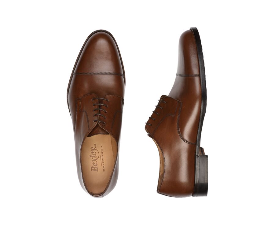 Derbies homme Châtaigne semelle cuir avec patin - MAYFAIR CLASSIC PATIN