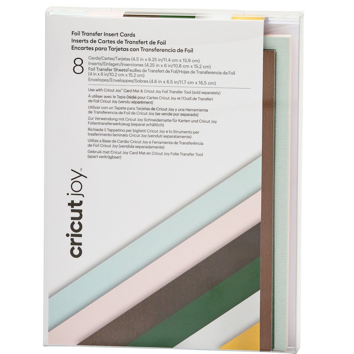 Cricut Joy A6 Foil innleggskort 8-pakk (skog)