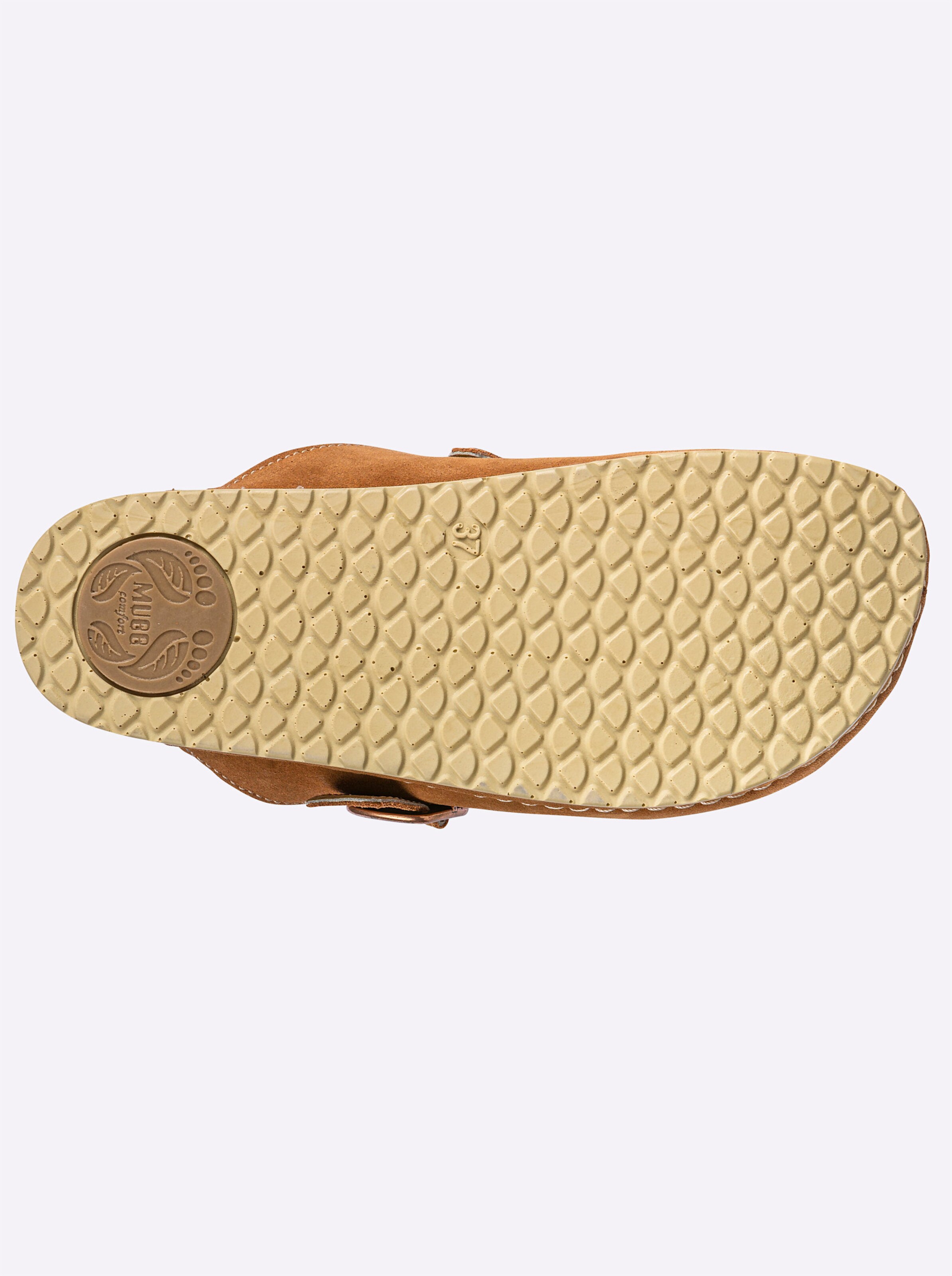 Mubb Pantolette in cognac