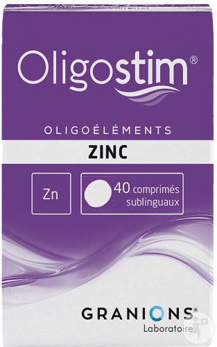 Granions Oligostim Zinc 40 Comprimés Sublinguaux