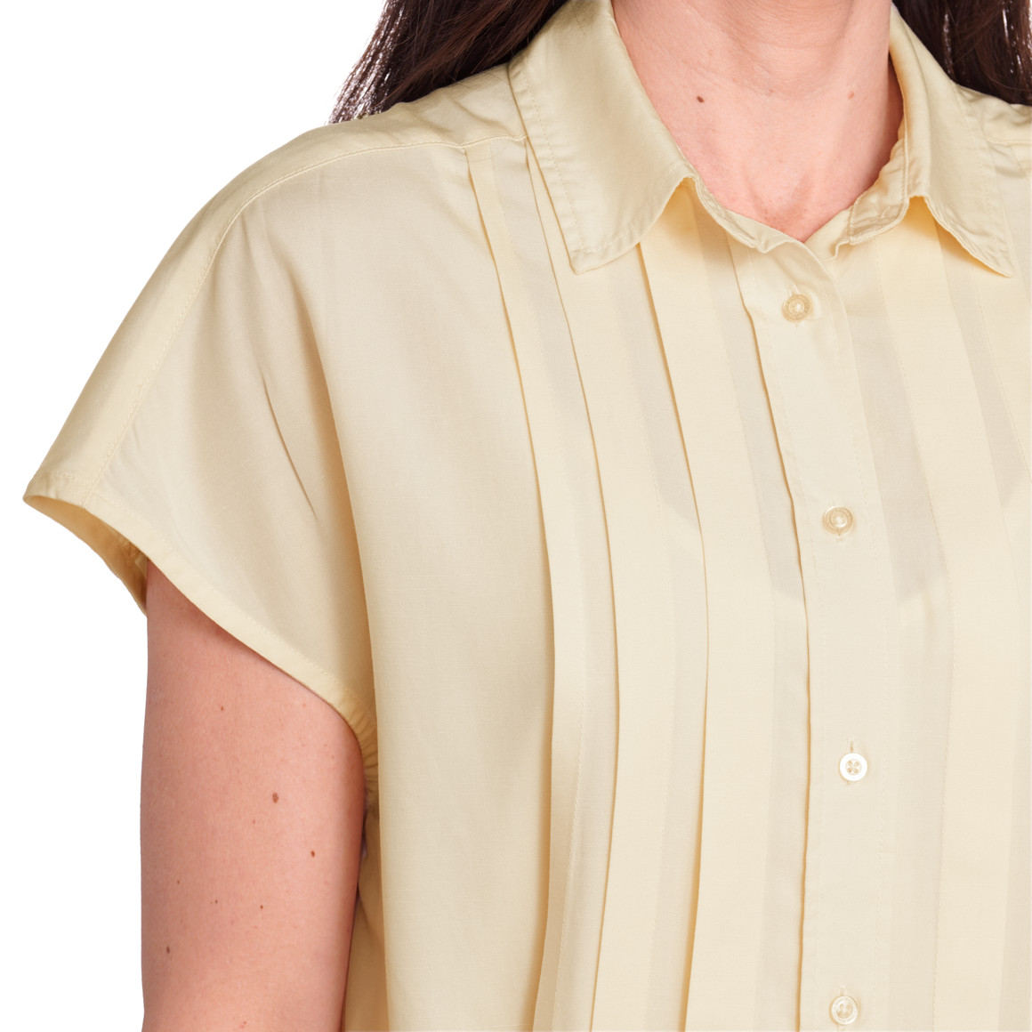Gina Benotti Damen Kleid mit Bindeband creme