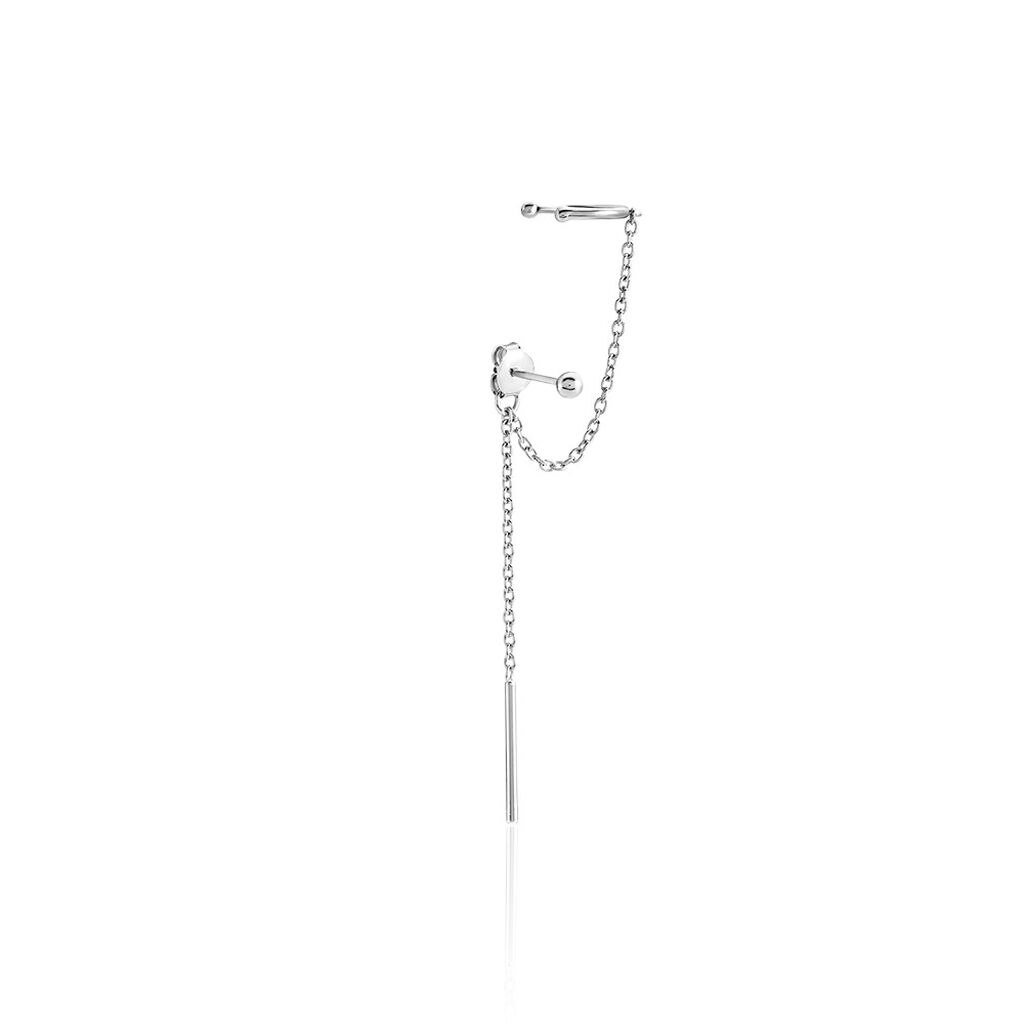 Bijou D'oreille Unitaire Argent Blanc Alexiia