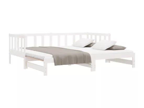 Lit de jour et lit gigogne sans matelas 90x200 cm bois massif