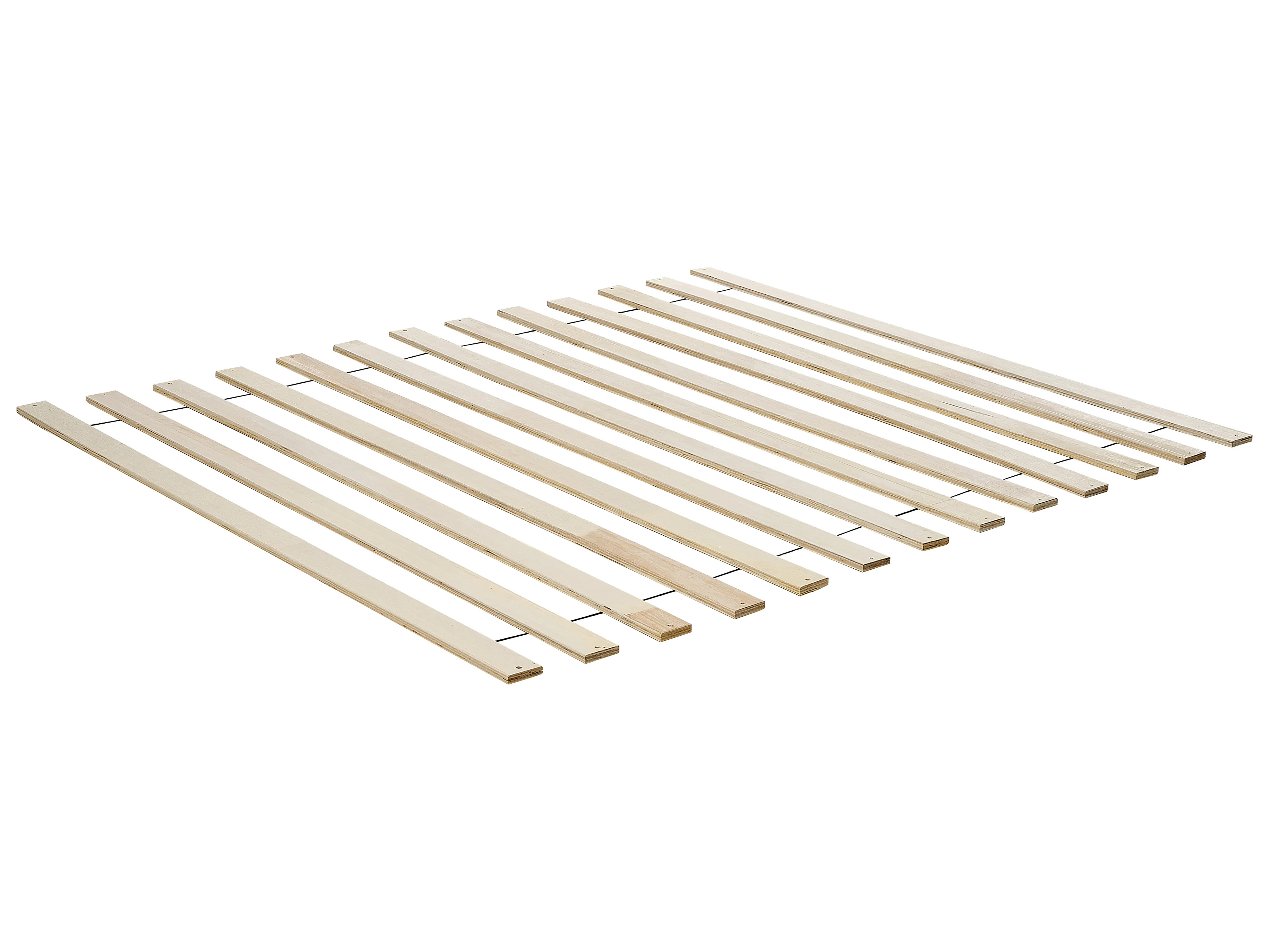 Bed met LED-verlichting Rotan AURAY 160 x 200 cm Bruin