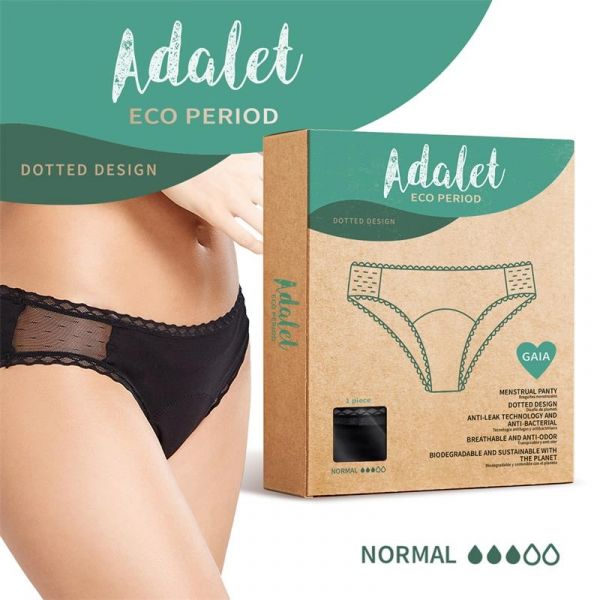 Adalet Eco Period Gaia Cuecas Menstruais Normais Tamanho XL