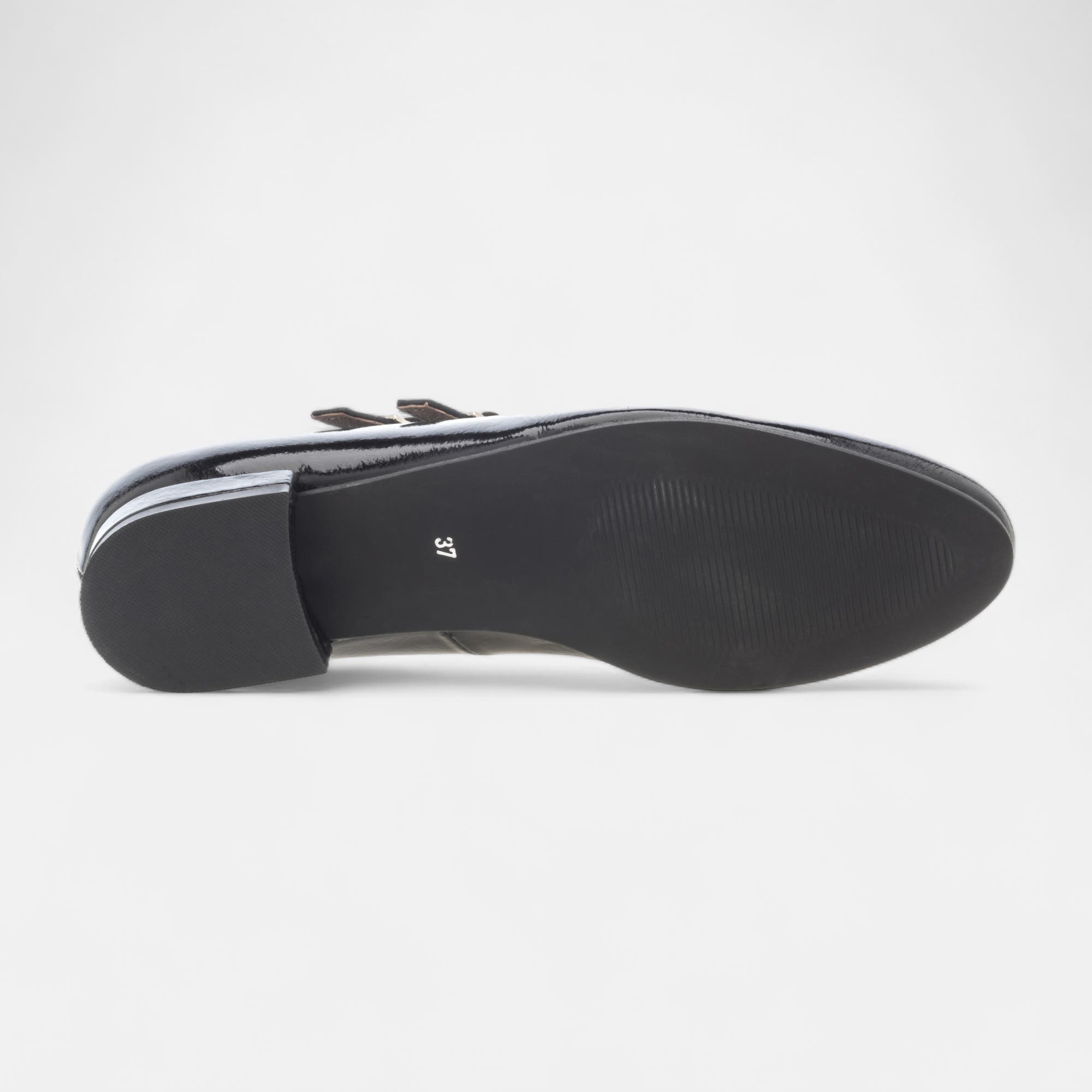 Babies Femme en cuir noir vernis