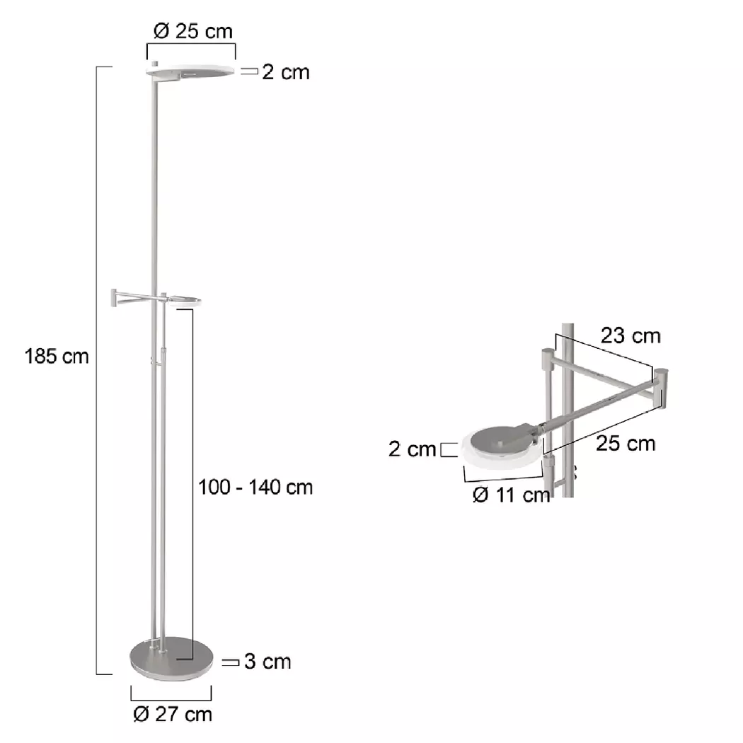 LED-Stehlampe Turound