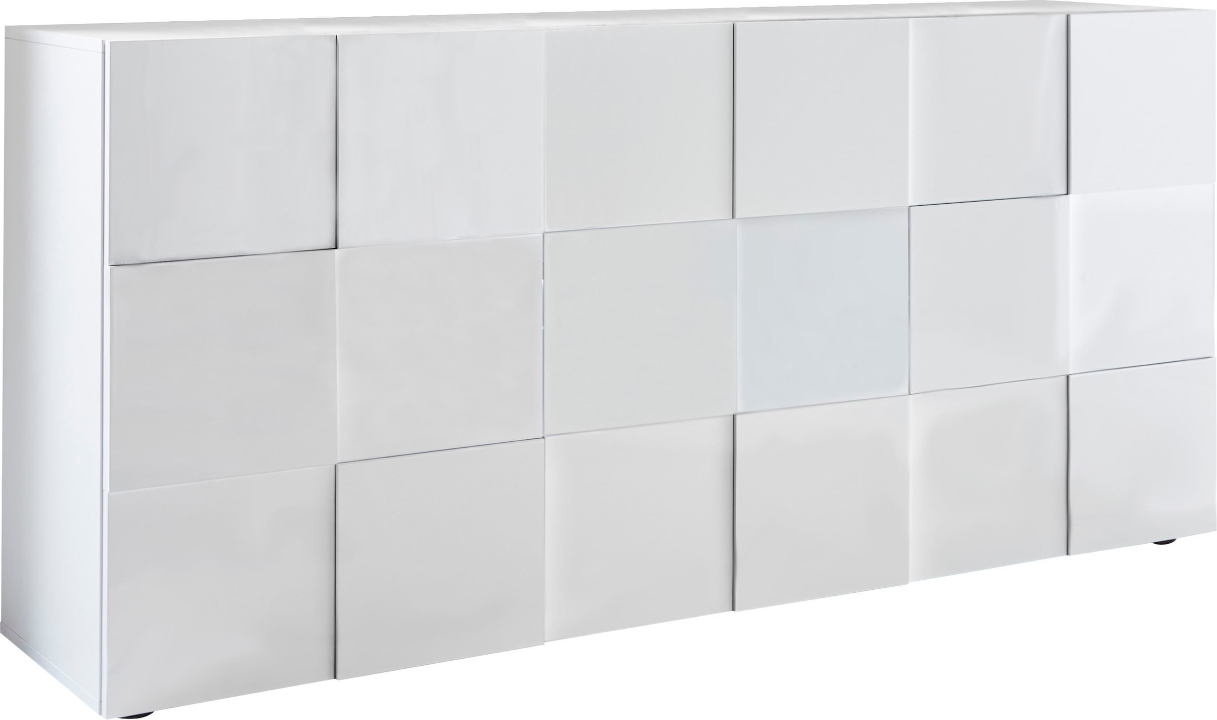 INOSIGN Sideboard »Dama Breite 181, Kommode 3 Türen, Anrichte« Front in 3D-Optik, viel Stauraum, verschiedene Farben