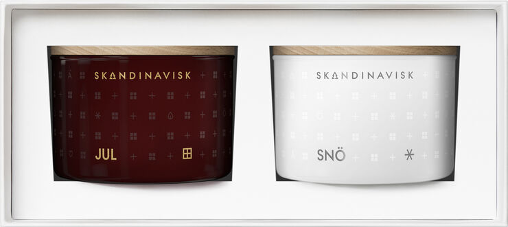 Skandinavisk WHITE CHRISTMAS Mini Candle Gaveæske