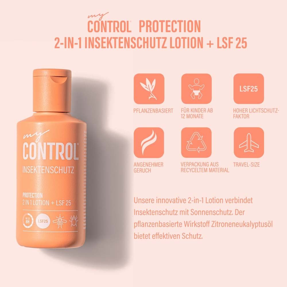 my Control® Protection 2-in-1 Insektenschutz Lotion + LSF 25