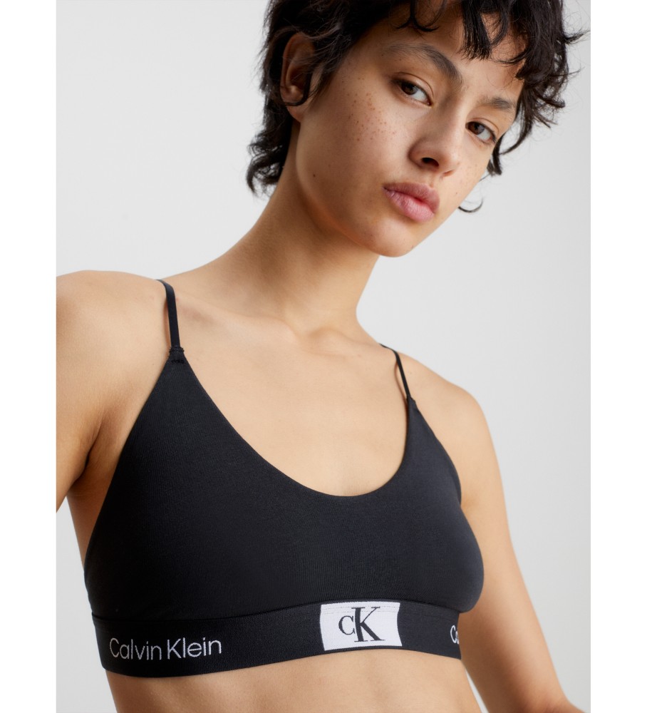 Sutiã Calvin Klein de alças finas CK96 preto