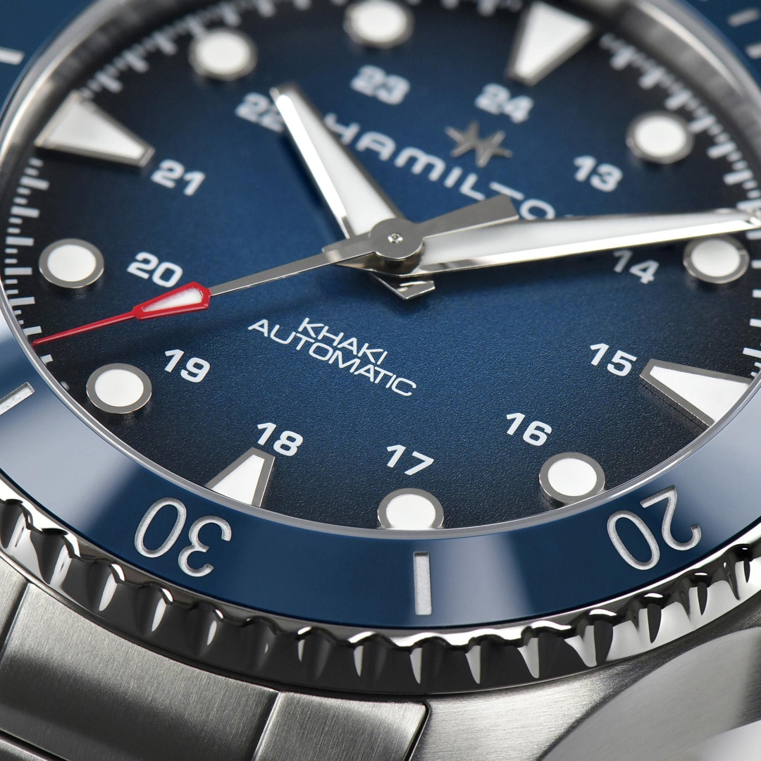 Hamilton Khaki Navy Scuba Auto 43 Blau