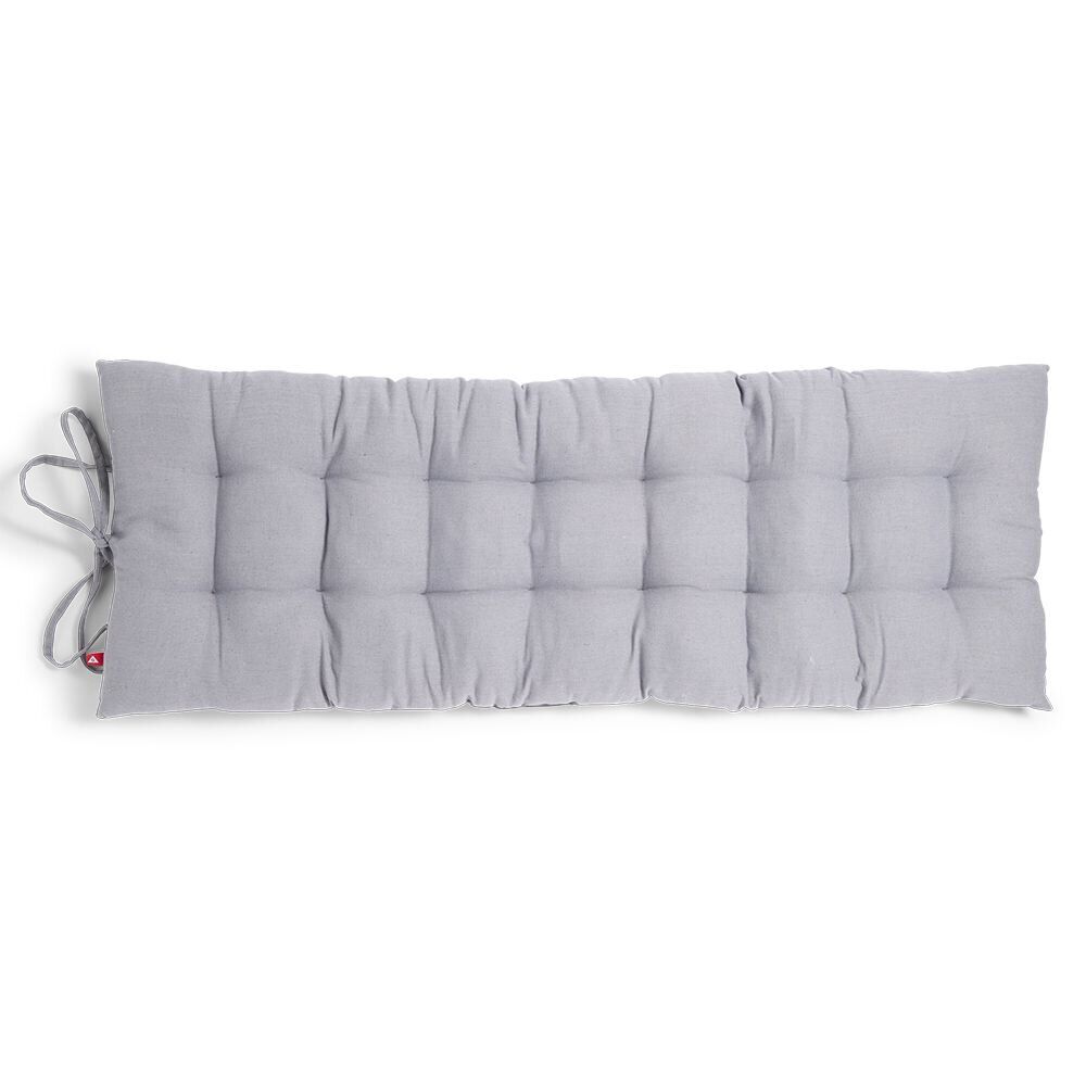 Coussin de banc 40x120cm polycoton gris