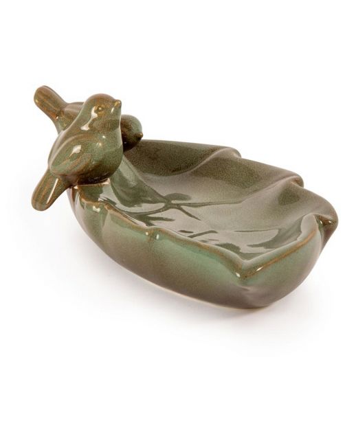 Wildbird Waterschaal Almsee - Vogel - Voerbak- Drinkbak - 32x18x12 cm Groen