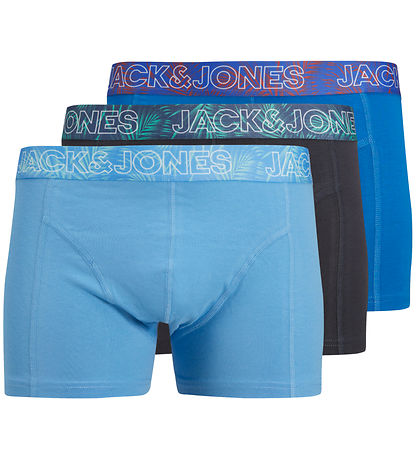 Jack & Jones Boxershorts - 3er-Pack - JacPeter - Azure Blue/Indi