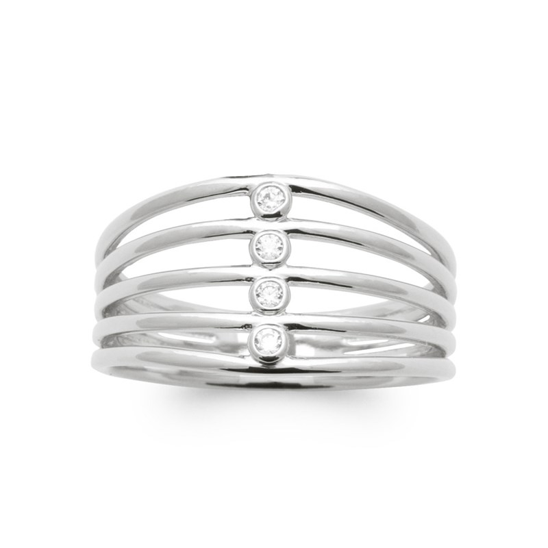 Bague Femme - Argent 925 - Oxyde de zirconium