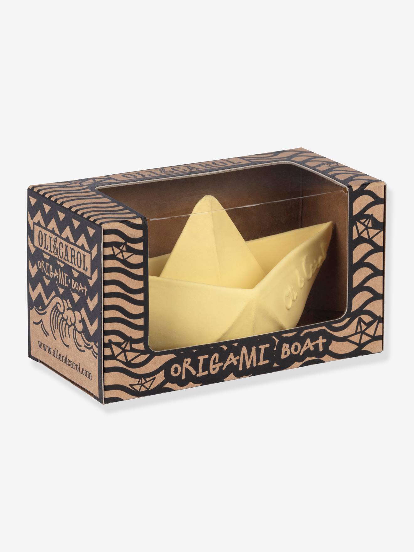 Brinquedo de banho em forma de barco de origami
