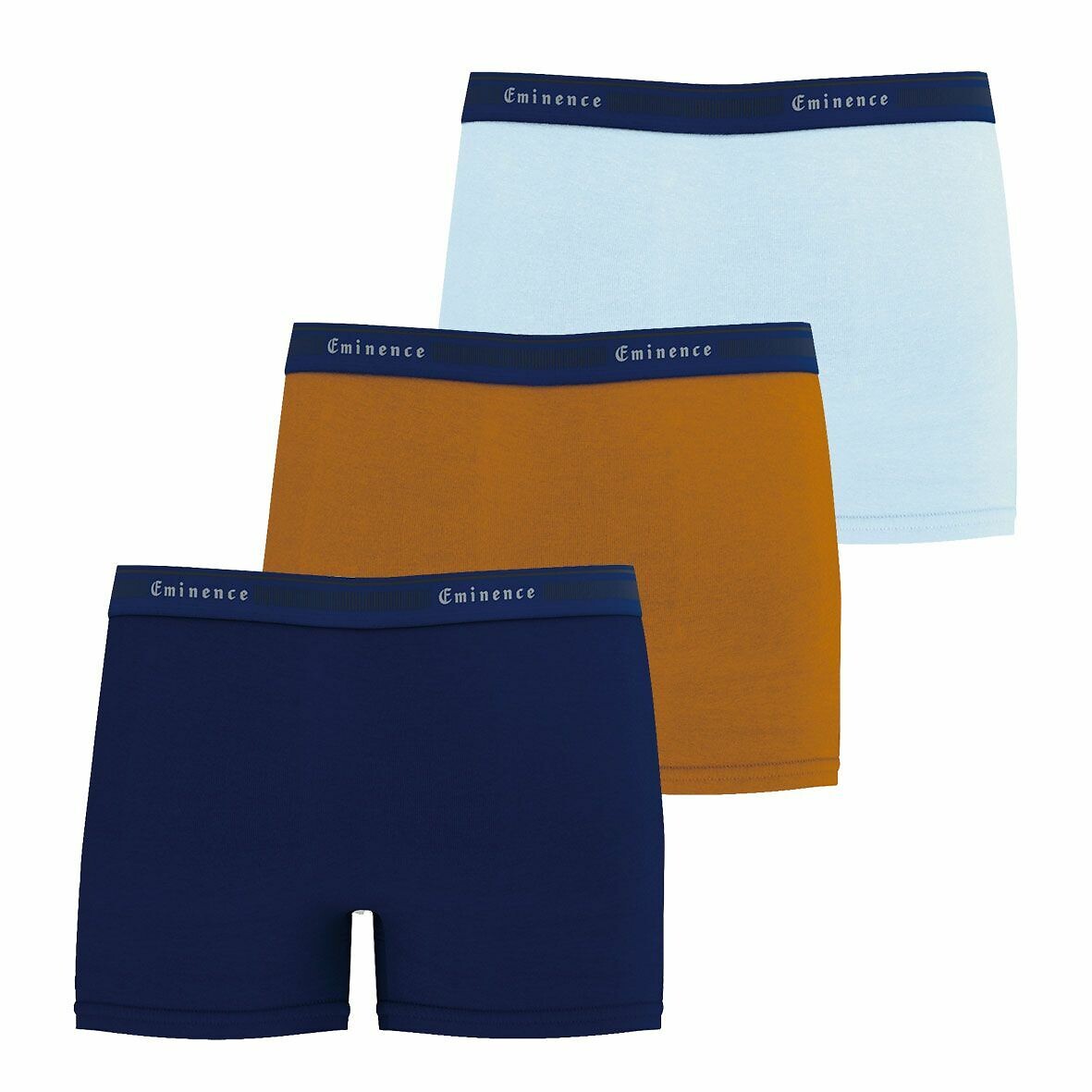 EMINENCE<br>Conjunto de 3 cuecas boxer lisas de alfaiate