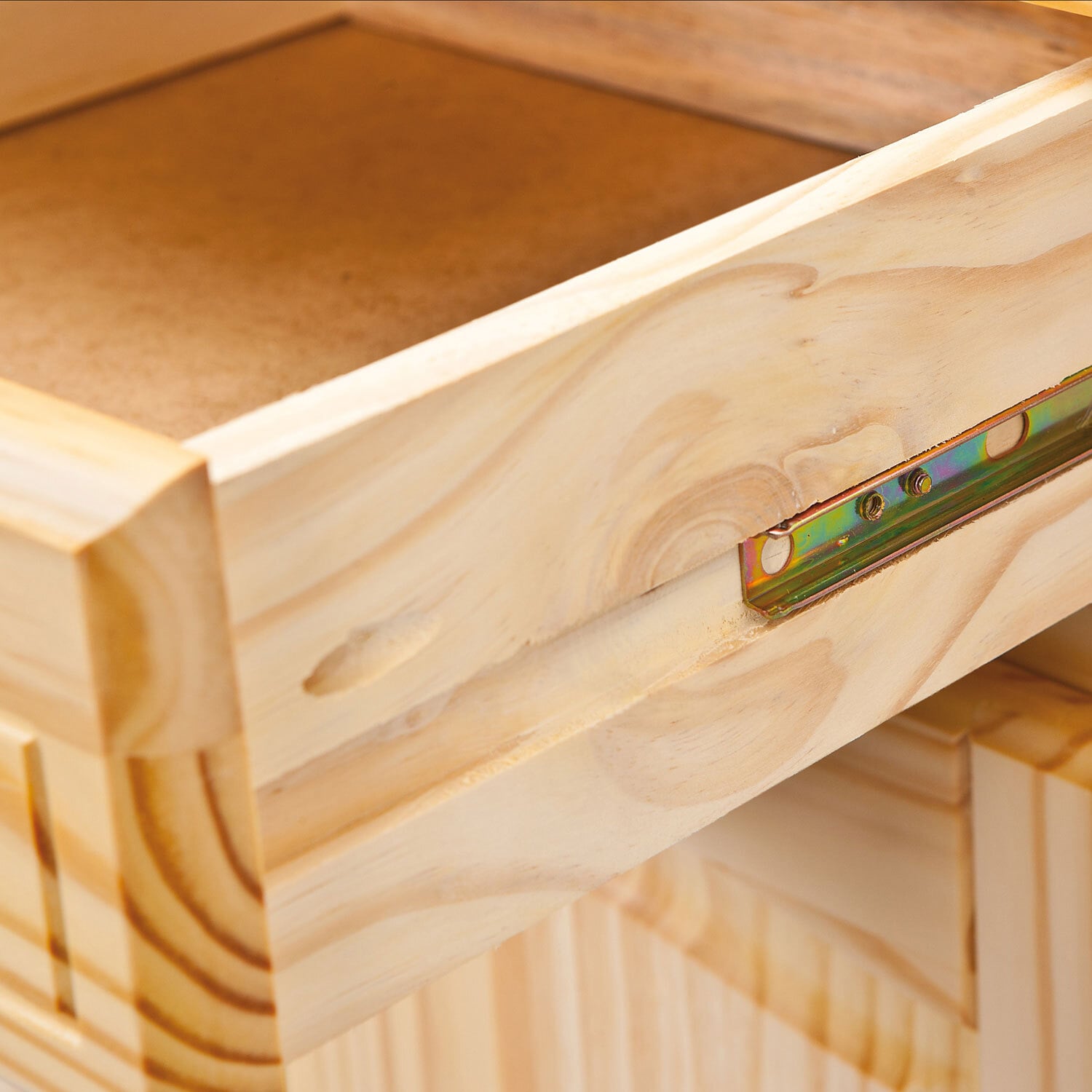 Buffet Theo Massivholz Kiefer Natur 88x198x43 cm