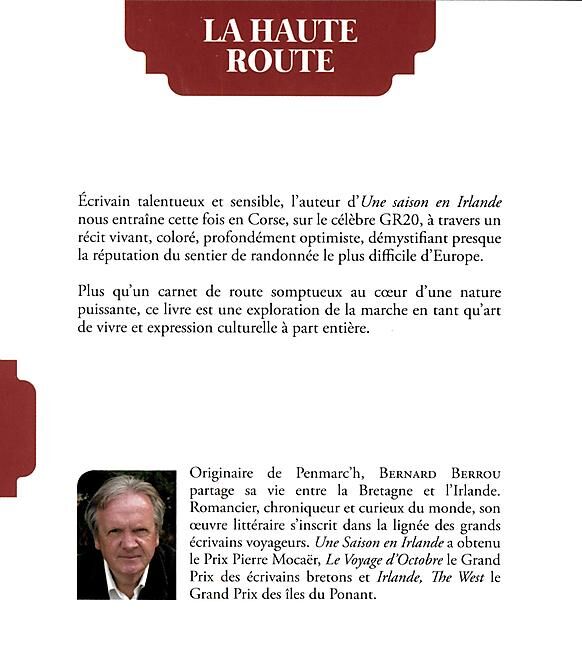 LA HAUTE ROUTE CARNET DU GR20