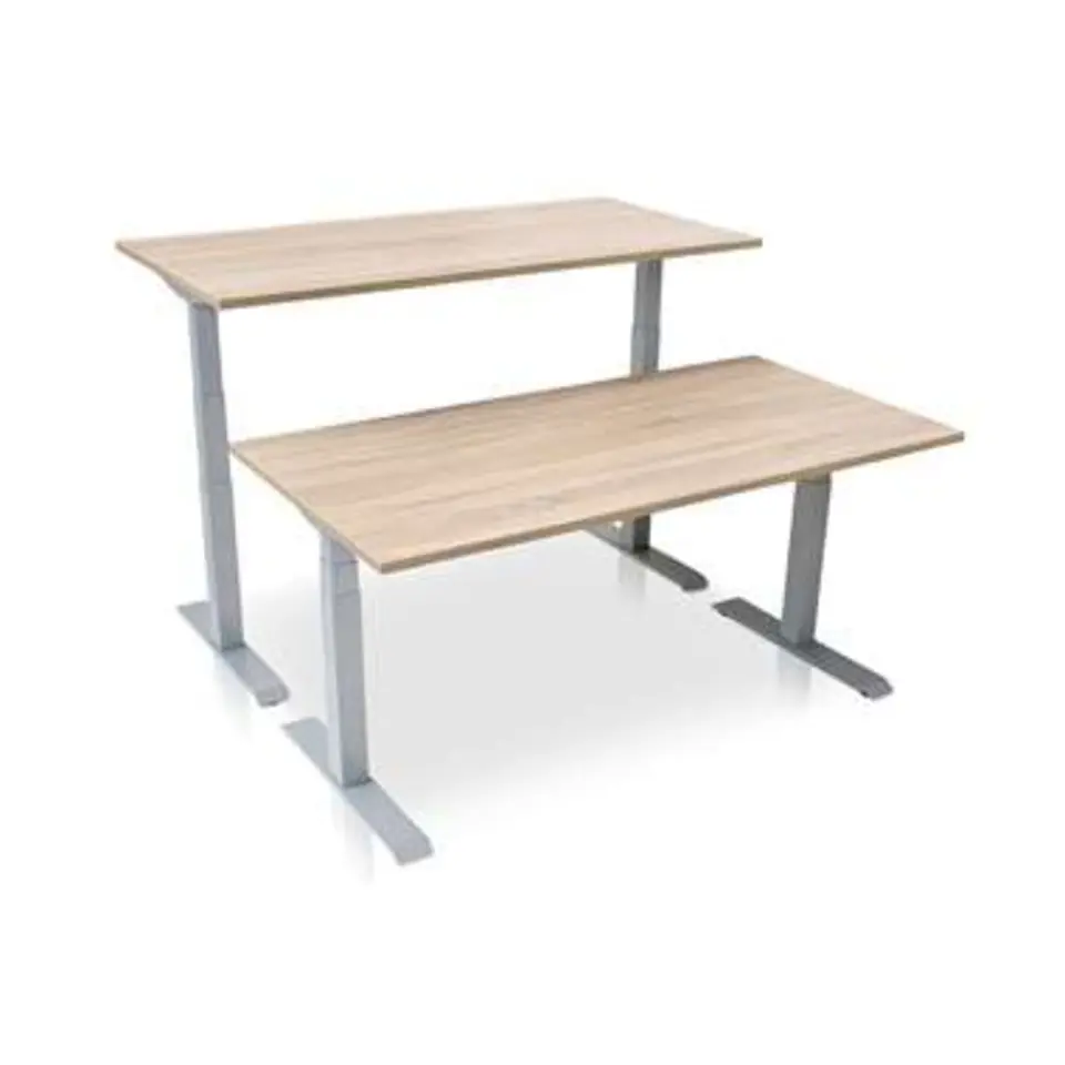 MRC PRO elektrisch ARBO zit-sta bureau - 160x80 cm - midden eiken