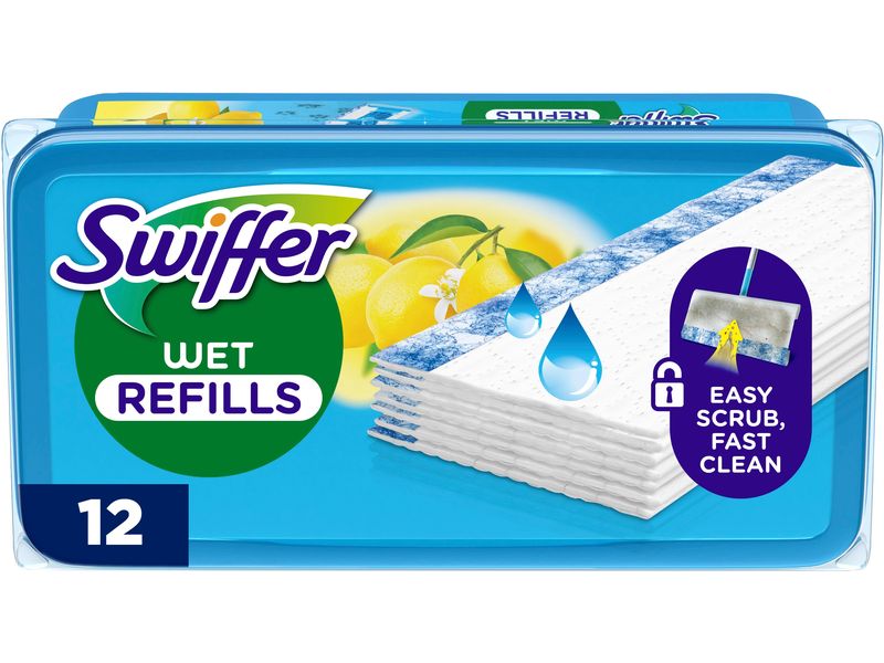 Swiffer Wischtuch Citrus Fresh 12 Stück Bodenwischer Wet Nachfülltücher