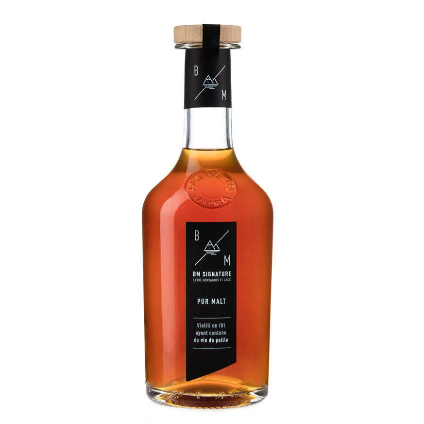 Whisky français BM Signature pur malt - finition vin de paille 40%