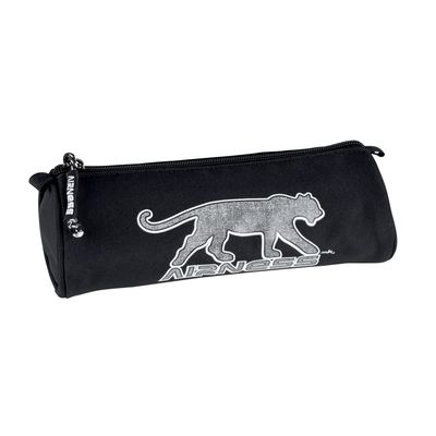 Trousse ronde Airness Hayabusa - 1 compartiment - noir/gris - Hamelin