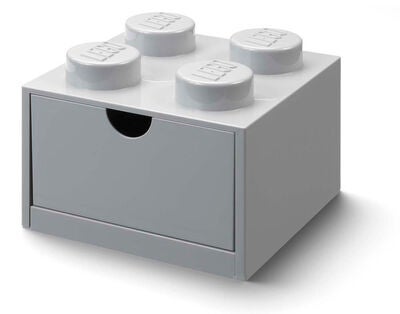LEGO Oppbevaring med Skuff 4, Grå