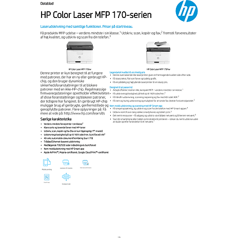 HP Color Laser printer MFP 178nw