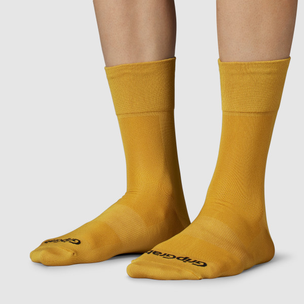 GripGrab Lightweight Regular Cut sommerstrømper mustard gul