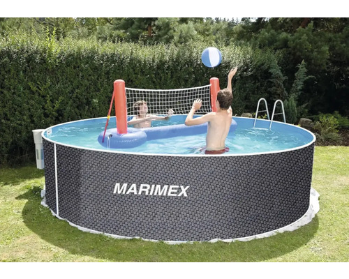 Marimex Orlando bovengronds stalen wandzwembad Ø 366x122 cm zonder accessoires, rotan