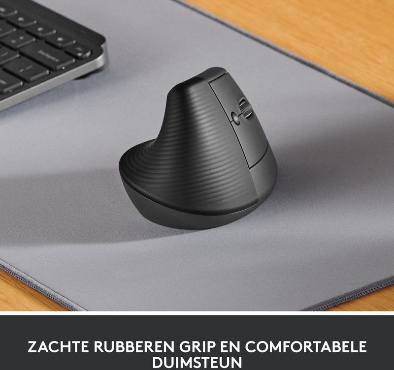 Logitech - 910-006473 - Draadloze Muis - Ergonomisch - Zwart