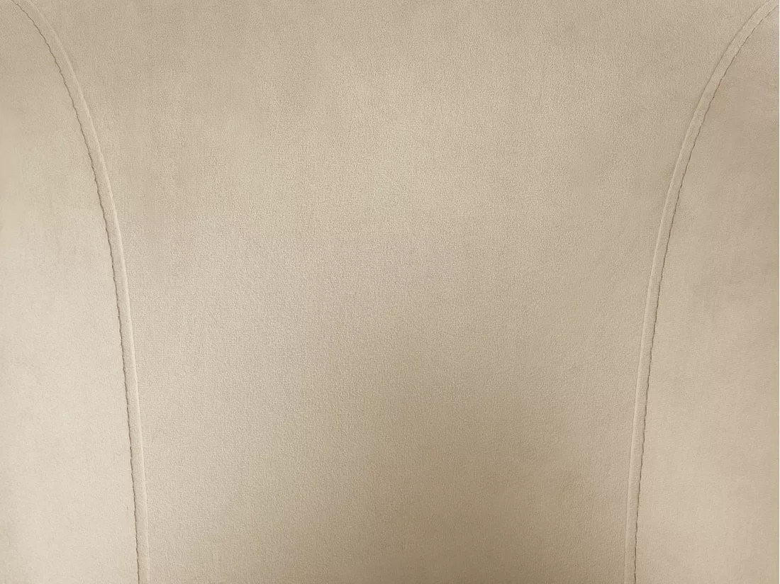 Lot de 2 tabourets de bar en velours et métal doré - Beige - POLPONA de Pascal MORABITO
