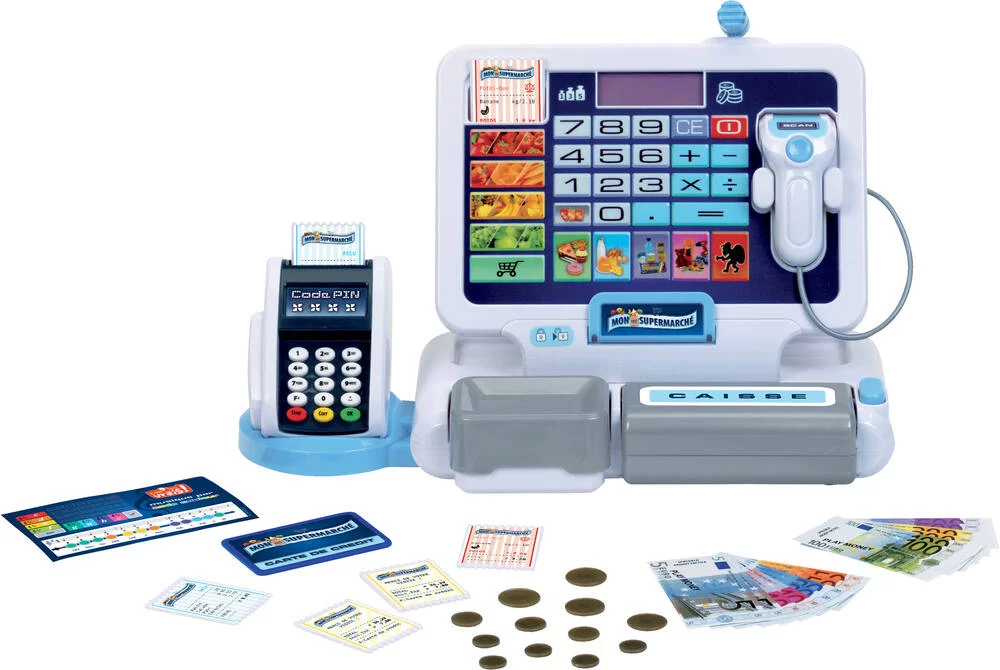 MA SUPER CAISSE ENREGISTREUSE ET SES ACCESSOIRES