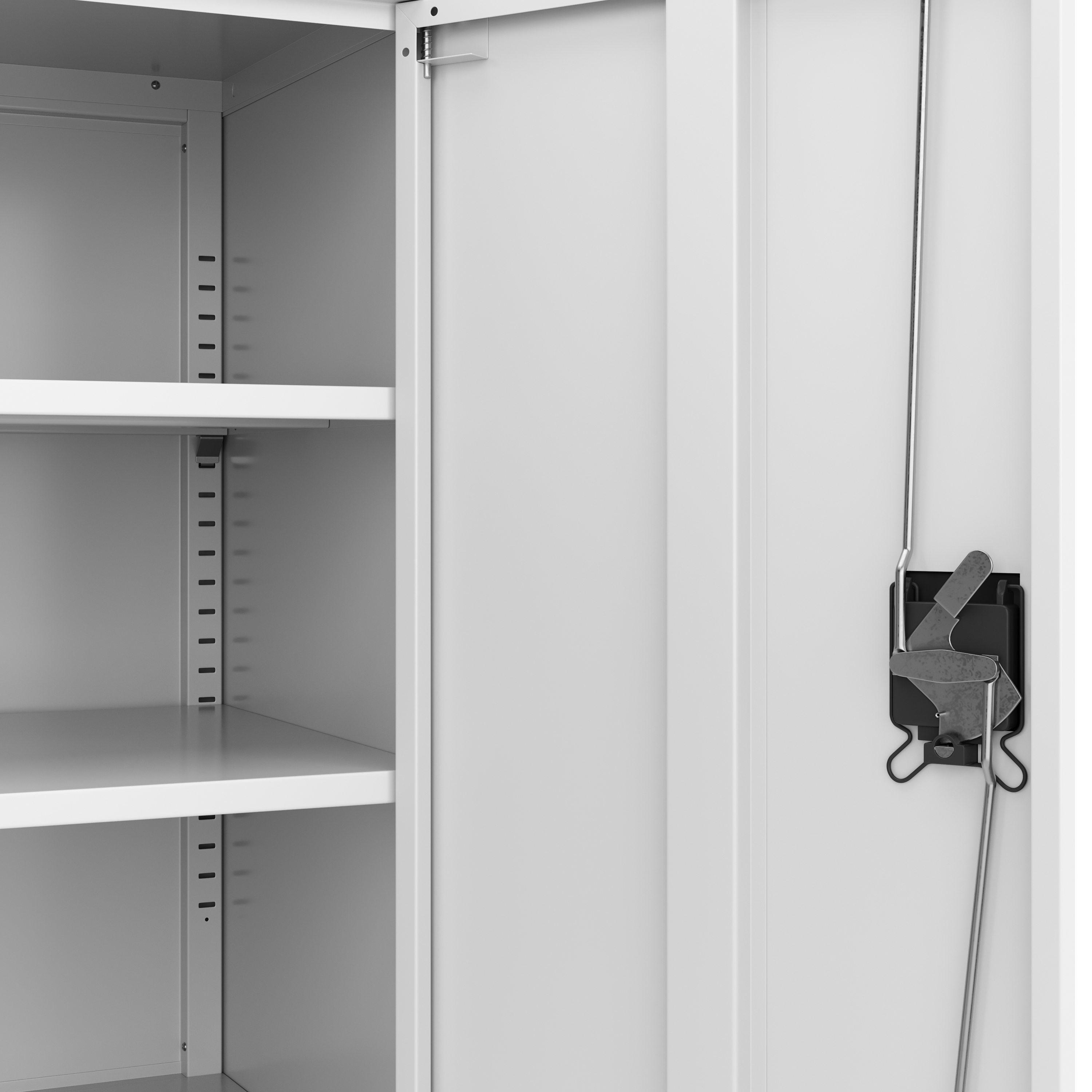 Aktenschrank mit 3 Böden 90 x 90 cm weiss