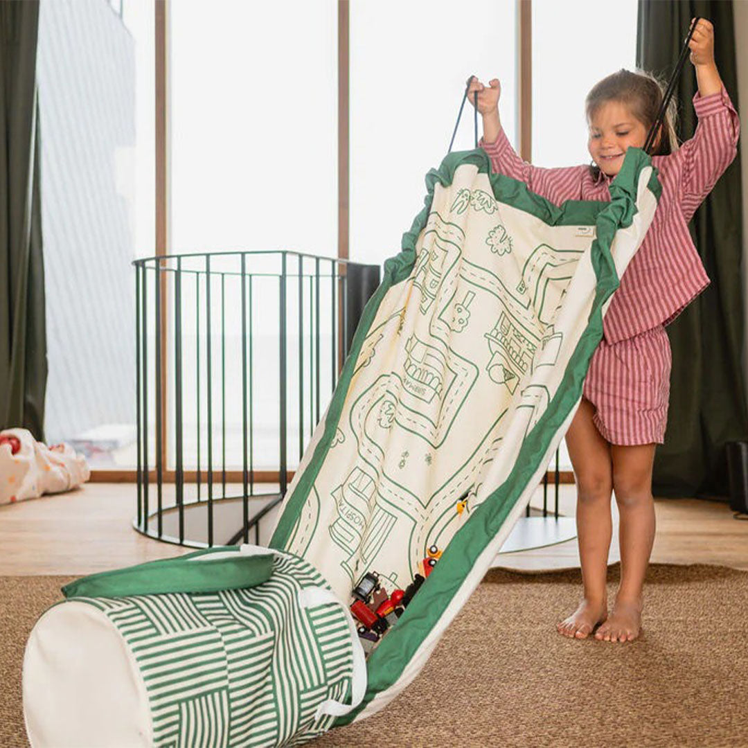 play&go opbergmand en speelkleed soo - road