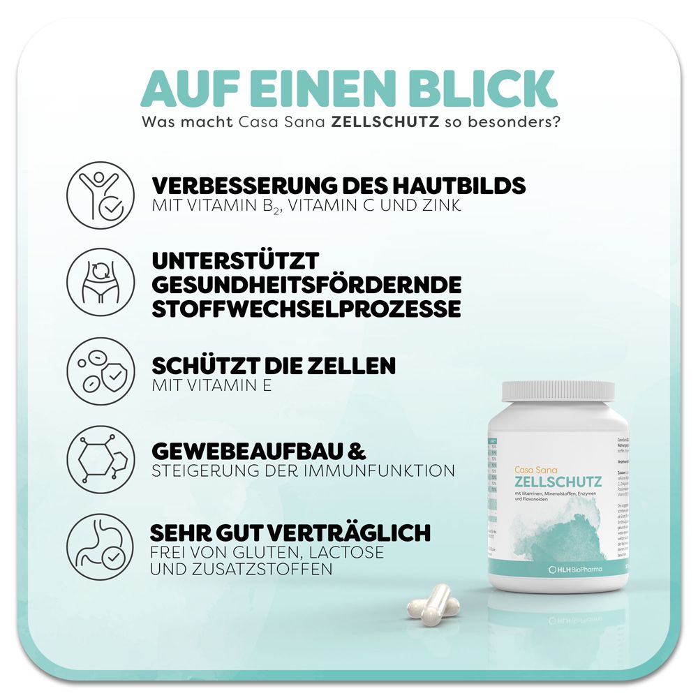 Casa Sana ZELLSCHUTZ - Für ein gesundes Hautbild und mehr Vitalität